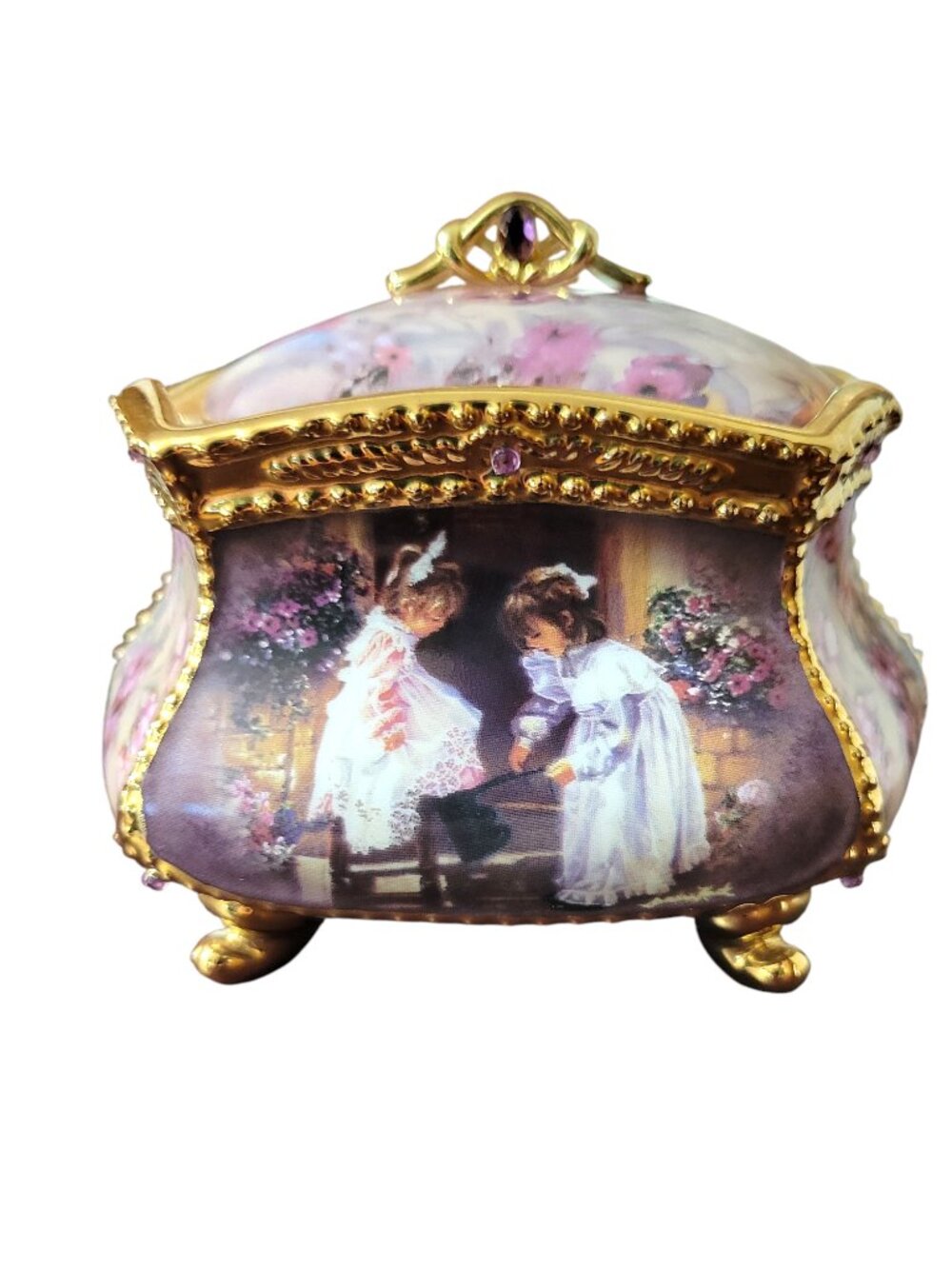“My Sister, My Friend” Heirloom Porcelain Music Box